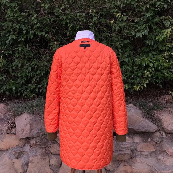 Rag & Bone aviator hooded manteau parka with removable quilted coat liner - Picture 7 of 16